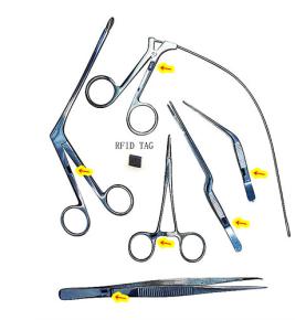 Hospital Metal Surgical Tools Inventory Tracking Management Ultra-miniatyr RFID elektroniska taggar