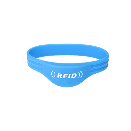 RFID silikon dubbeltråd halvcirkelarmband 5