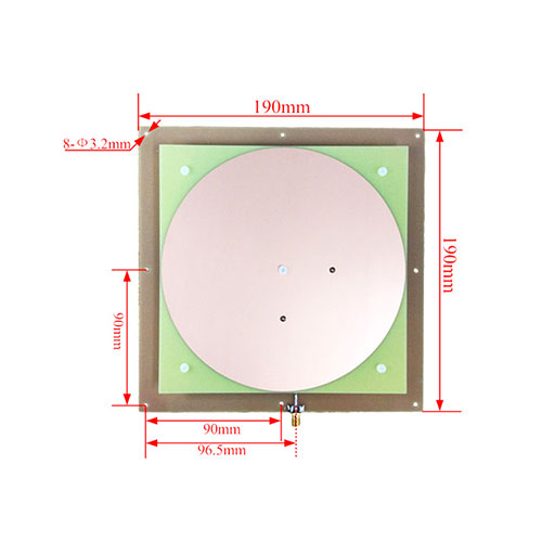 8dBi antenn cirkulär OSP polariserad skiva (190 disk OSP) ) smart behållare UHF anti-jamming UHF-läsarantenn 3