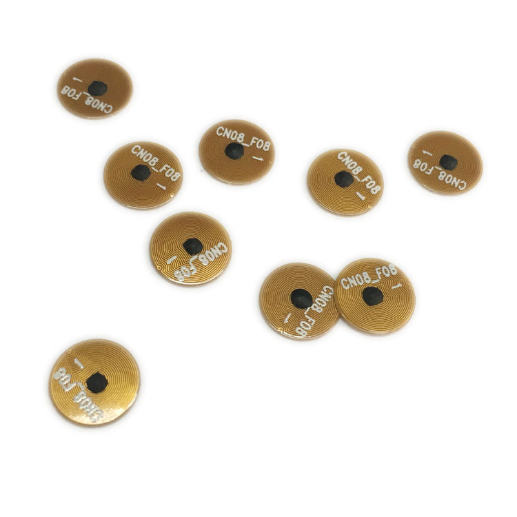 Flexibel FPC elektronisk etikett etikett diameter 8MM anti-förfalskning etikett förpackningschip tillval NFC anti-metall etikett 4