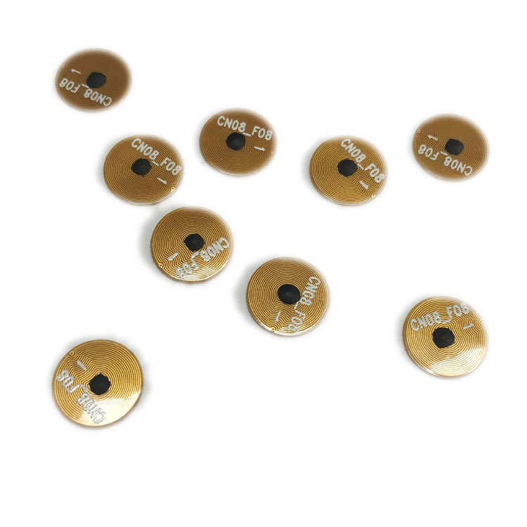 Flexibel FPC elektronisk etikett diameter 8MM smycken -förfalskning etikett förpackning chip valfri NFC anti-metall etikett