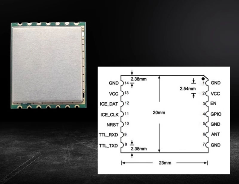 UHF RFID-läsarmodul Bluetooth WiFi radiofrekvens elektronisk taggläsare TTL radiofrekvensidentifieringsmodul