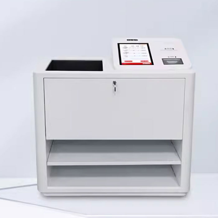 RFID-utrustning själv -service obemannad kassör skrivbord bok retur allt-i-ett maskin smarta kläder bibliotek låna och avveckling plattform 3